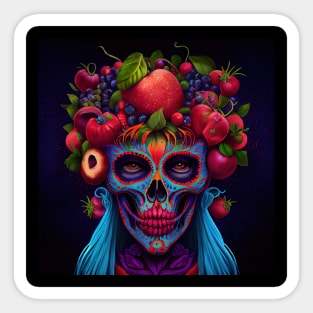 santa de las frutas exotica Sticker